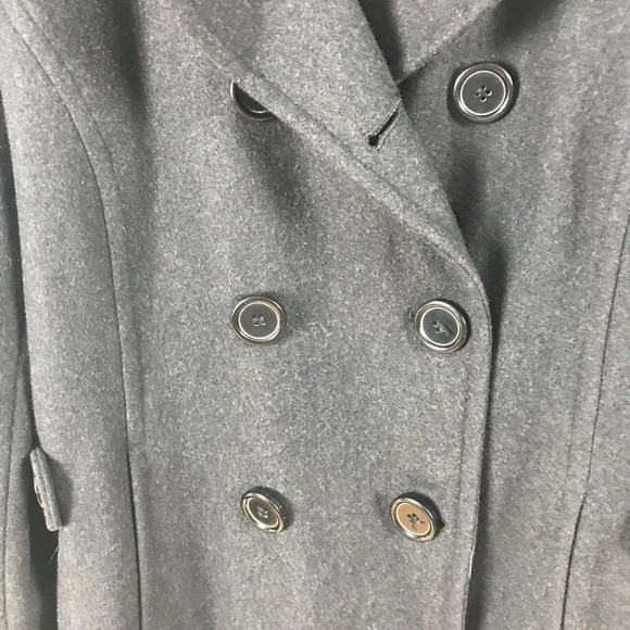 Giacca wool heather gray pea coat - Picture 3 of 9